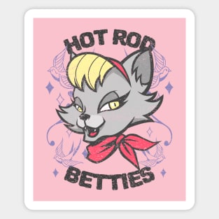 Cool Vintage "Hot Rod Betties" Rockabilly Magnet